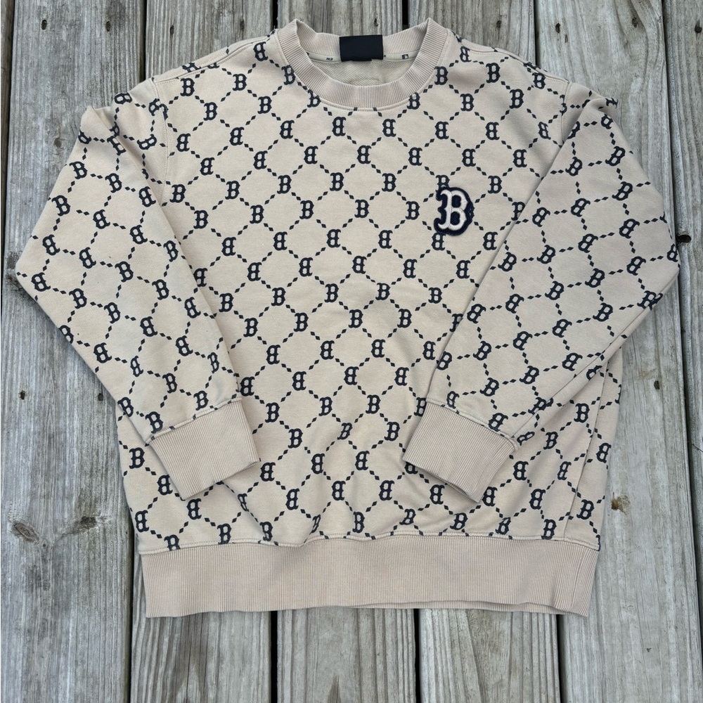MLB Red Sox sweatshirt 3AMTM0421 Diamond B Size Small Genuine Merchandise